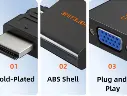 VWCTAV582002 1080p HDMI Male to VGA Female Video Converter Adapter 4.webp